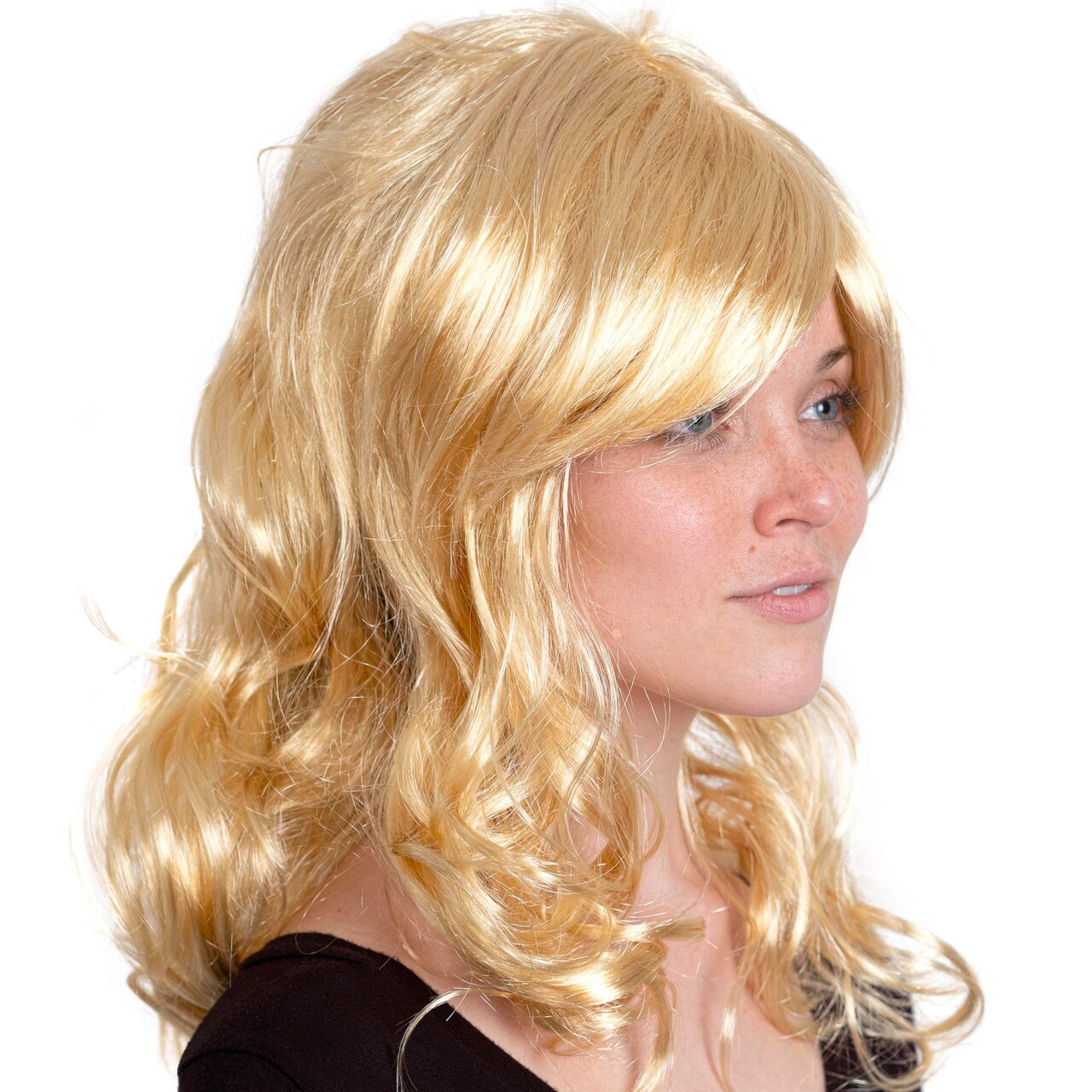 Long yellow wigs best sale